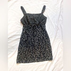 Words floral midi milkmaid dress